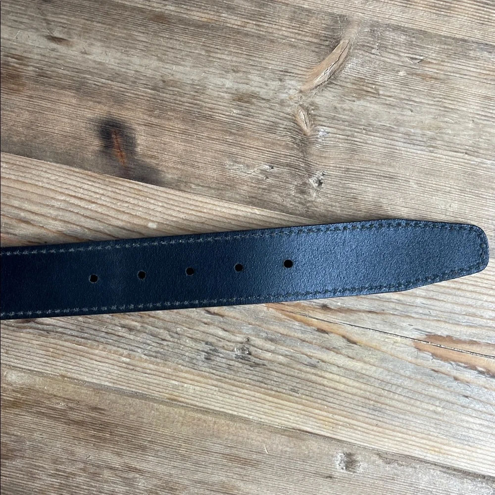 Rare Allen Edmonds Naismith NBA Basketball Grip Orange Grain Leather Belt